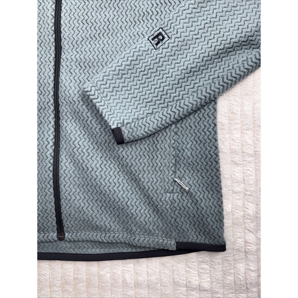 NWOT Patagonia Men R1 Air Fleece Full-Zip Hoodie Med Gray/Blue Retail $220 NICE! - Picture 8 of 15